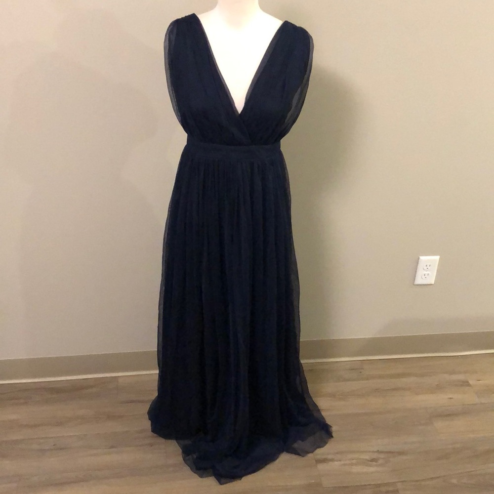 Navy bridesmaid/prom dress!